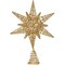 Ornativity Gold Star Tree Topper – Christmas Gold 3D Glitter Star Ornament Treetop Decoration for Large Tree